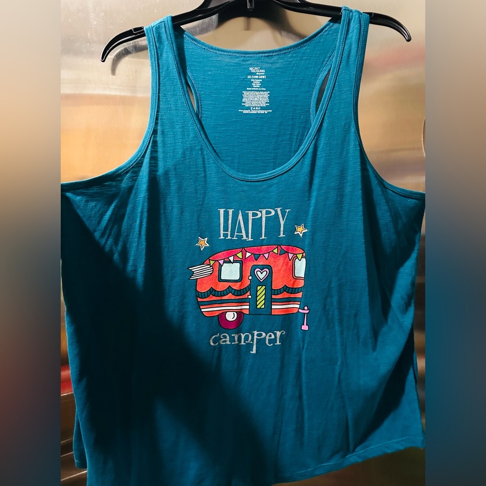 Secret Treasures Teal Sleeveless Top NWT